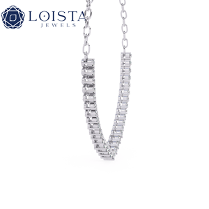 สร้อยคอเพชรทรงหยดน้ำ 18K ทองคำแท้ เพชรเพาะเลี้ยงในห้องปฏิบัติการ ดีไซน์คลาสสิก เหมาะเป็นของขวัญหมั้น สวยสง่าและมีสไตล์ - Product Image 3