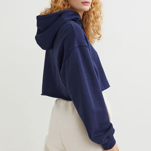 Sudadera con Capucha para Mujer, Estilo Casual, Color Sólido, Sudadera de Felpa, Manga Larga, 100% Algodón - Product Image 2