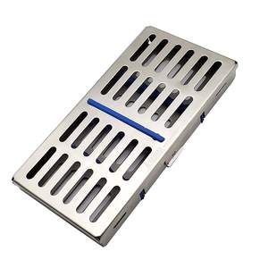 Dental Sterilization Instrument Tray Cassette Holds 10 Scaler Rack Box Stainless Steel Manual Dental Instruments <b>Blush</b> Surgical - Product Image 6