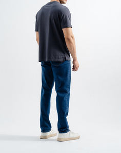 Camiseta casual para hombre de algodón 100% de punto sólido y peso pesado con logotipo personalizado y talla personalizada. - Product Image 4