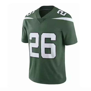 Maglia da Football Americano Verde da Uomo, Numero 26, Manica Corta, Collo Rotondo, Traspirante, in Poliestere, Vestibilità Regolare, per Sport - Product Image 6