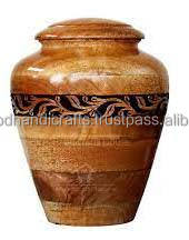 Urnas de cremación de madera decorativas de diseño único para urnas de madera para adultos, urnas funerarias, suministros funerarios de tamaño personalizado - Product Image 5