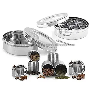 Cheap price kitchen protein stainless steel containers spice jar set spice box