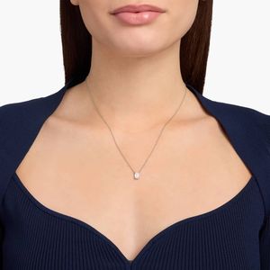Emerald Cut Lab-Grown Diamond Solitaire Pendant In Yellow Gold - Product Image 4