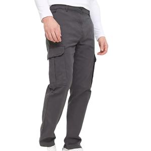 Pantalons cargo amples personnalisés de haute qualité, légers, style streetwear, pantalons à jambes larges en toile pour hommes - Product Image 1
