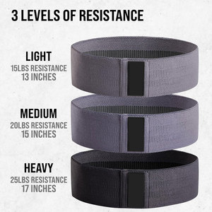 Bandes de Résistance en Coton Personnalisées pour Entraînement de Fitness, Yoga et Exercices des Fessiers pour Femmes - Product Image 2