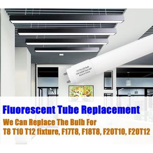 Ampoule LED de remplacement Type B F17T8 24 pouces 10W, tube LED 2 pieds F20T12 de remplacement, culot G13 pour armoire, magasin, boutique - Product Image 2