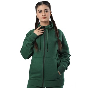 Conjunto Deportivo Casual de Invierno para Mujer con Sudadera con Cremallera y Pantalones Jogger, Traje de Gimnasio con Capucha y Diseño Sólido - Product Image 2