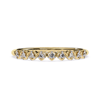 Bague unisexe en or 10 carats avec diamant de laboratoire à précision exceptionnelle, taille Cœur et Flèches, finition polie miroir, ajustement confortable et structurelle, bande intérieure