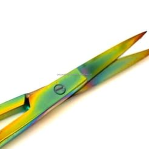 กรรไกรตัดผมแบบแมนนวลขนาด 4.5 นิ้ว รุ่น SuperCut หลากสีรุ้ง |   เครื่องมือผ่าตัดความแม่นยำสูง สแตนเลสสตีล โรงพยาบาลเดโบเนียรี - Product Image 5