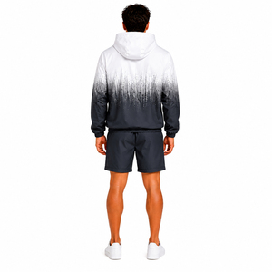 Ensemble short et coupe-vent d'été pour homme de haute qualité, personnalisable avec logo par sublimation, style streetwear, fabrication OEM - Product Image 5