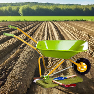 Carretilla <span class=keywords><strong>de</strong></span> Acero <span class=keywords><strong>de</strong></span> Alta Resistencia con una Sola Rueda, Carretilla <span class=keywords><strong>de</strong></span> Construcción, Carretilla <span class=keywords><strong>de</strong></span> Metal para Uso en Jardín y Granja - Product Image 6