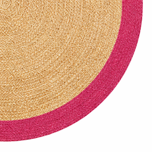 Bespoke Handmade Braided 100% Organic Jute Eco-Friendly Bohemian Style Low Pile <b>Rug</b> Very <b>Large</b> Natural Round - Product Image 4