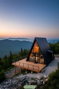 Casetta Triangolare Moderna a Forma di A, Lussuosa Cabina Prefabbricata per Glamping, <span class=keywords><strong>Casa</strong></span> Modulare per Airbnb e Resort - Product Image 4