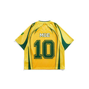 Camiseta de Fútbol Americano Sublimada Personalizada con Cuello en V, Ropa Deportiva de Equipo, Poliéster Transpirable, Fabricante OEM, Producción en Masa - Product Image 3