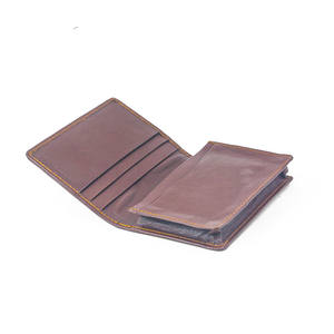 Portefeuille porte-cartes élégant et durable en cuir véritable de qualité supérieure avec fermeture éclair et blocage RFID pour hommes et femmes, idéal pour les affaires et l'usage quotidien - Product Image 2