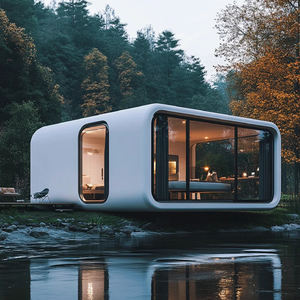 Casa Modular Prefabricada <span class=keywords><strong>de</strong></span> Diseño Moderno, Estructura <span class=keywords><strong>de</strong></span> Acero <span class=keywords><strong>de</strong></span> 20 pies/40 pies, Estilo Lujoso, Tipo Cápsula <span class=keywords><strong>de</strong></span> Jardín, con Terraza - Product Image 3