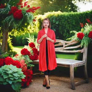 100% Pashmina Warp Knit <b>Oversized</b> Shawl for Women Customizable Ultra-Comfortable Lightweight Printed <b>Scarf</b> for Winter/Summer - Product Image 6