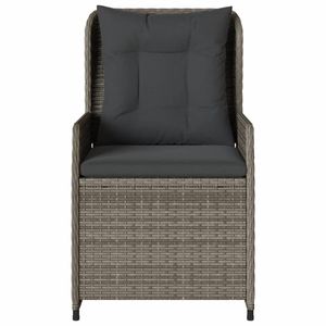 2pcs Gray Poly <b>Rattan</b> <b>Reclining</b> Patio <b>Chairs</b> - Product Image 5