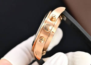 Limited Edition High-End Brand Racing Tachometer Bezel Rose Gold <b>Case</b> Ultimate Luxury Unisex Automatic Diver Power Reserve <b>Coin</b> - Product Image 4