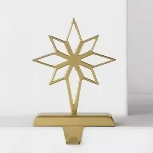 Elegant <b>Christmas</b> <b>Stocking</b> <b>Holder</b> Metal Craft for Modern Seasonal Decorations. - Product Image 5