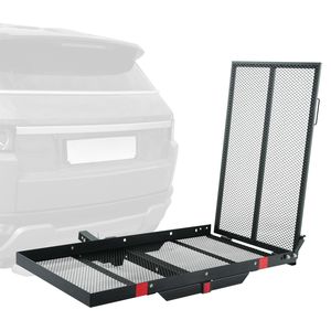 Portapacchi in Ferro da 115 cm x 65 cm per Pickup con Rampa Pieghevole e Cinghie di Stabilizzazione - Product Image 2
