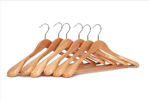 Los más vendidos y populares perchas de madera 2026 para abrigos, trajes, chaquetas y camisas gruesas. Fabricado por M.I.G. EXPORTACIONES. - Product Image 4