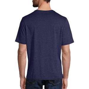 Venta al por mayor de calidad superior de los hombres camisetas de cuello redondo de impresión personalizada de gran tamaño liso transpirable Camiseta de manga corta - Product Image 4