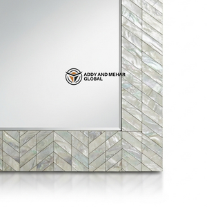 Espejo de Pared Decorativo con Incrustaciones de Madreperla – Espejo de Mosaico de Conchas Hecho a Mano para Venta al Por Mayor - Product Image 5