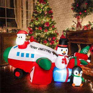 9 Feet Outdoor Inflatable Santa Claus Festive Christmas Yard Decoration - Product Image 5