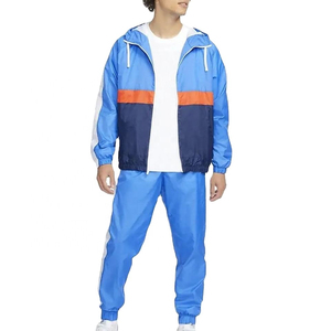 OEM Nylon Tracksuits Custom Windbreaker Hoodie Jogger Two Piece <b>Set</b> Trendy Casual Activewear Wholesale Bulk Supplier Factory - Product Image 1