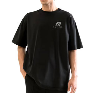 Camisetas Extra Grandes para Hombre, Suministro de Fábrica con MOQ Bajo, Fabricación Superior, Transpirables, Estampadas, 100% Algodón, Estilo Casual, Económicas - Product Image 1