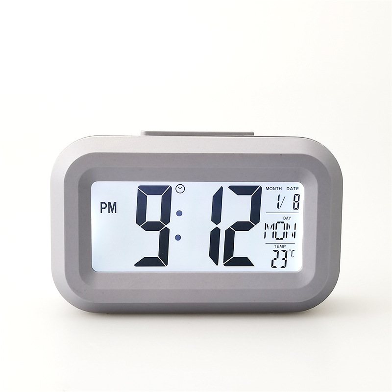 T515 Wholesale Dementia Calendar Led Snooze Alarm Timer For Elderly Screen Mini Digital Desktop Clock