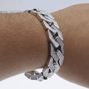 20mm Iced Out Diamond <b>Bracelets</b> Exquisite Iced Out Cuban Link <b>Bracelet</b> Moissanite Diamond Iced Out <b>Bracelets</b> with VVS Clarity - Product Image 2