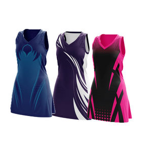 <b>Custom</b> Sublimated Netball Uniform Premium Quality Breathable Netball <b>Dress</b> Lightweight Quick Dry Polyester Team Sportswear - Product Image 6