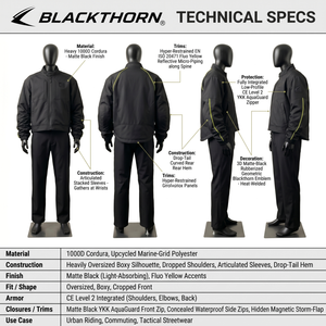Chaqueta de Motociclista Urbana Premium de Pana Impermeable con Forro de PU, Estilo Techwear Blindado, Talla Grande para Hombre, Ropa Personalizada OEM - Product Image 5