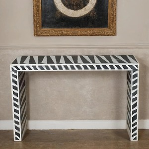 Nouvelle Arrivée Table Console Art Déco Moderne de Haute Qualité avec Incrustation en Os, Tiroir Forme Personnalisée, pour Salon, Vente en Gros - Product Image 2