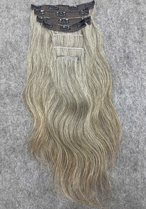 Extensiones de Cabello Humano Gris 2026 con Clip, 100% Cutícula Alineada, Color Natural, Lisas, Sin Enredos, Fáciles de Usar - Product Image 5