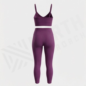 ชุดโยคะแบบกำหนดเองสำหรับผู้หญิง แฟชั่นคุณภาพสูง ชุดออกกำลังกายรัดรูป ระบายอากาศได้ดี เสื้อผ้าสำหรับออกกำลังกายในยิม - Product Image 2