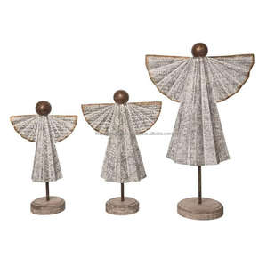 ต้นคริสต์มาสที่มีสำเนียงวัตถุตกแต่งด้วยกลิ่นหอมของเทศกาลวันหยุดบ้านในฟาร์มแบบทันสมัยต้นคริสต์มาสต้นไม้ชุบสังกะสี - Product Image 2