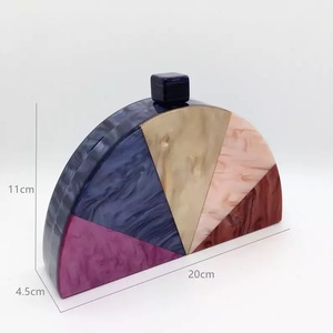 Irregular Shape Epoxy Resin Clutch Artistic Fashion Design Handmade <b>Craft</b> Decorative Bag - Product Image 3