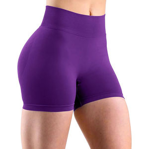 Shorts de yoga taille haute pour femme avec dos croisé et fronces, design à bretelles, pour la gym et le fitness - Product Image 4
