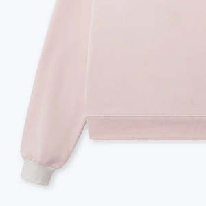 Sudaderas de invierno para mujer High Street, de poliéster/algodón, color blanco liso, con estampado frontal personalizado, cuello simulado, anti-pilling - Product Image 4