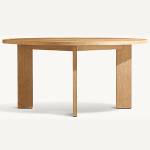 Table ronde en teck écologique pour repas en plein air, en promotion, robuste et durable. - Product Image 6
