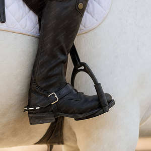 Estribos de Seguridad Ecuestres Clásicos Ligeros de Alta Calidad, Acero Inoxidable, Agarre Antideslizante, Amortiguación de Impactos, Agarre Ancho, Veterinarios - Product Image 6