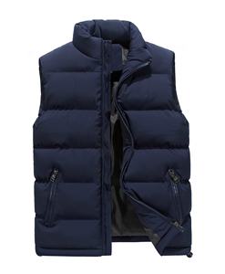 Veste sans manches rembourrée réversible pour homme, imperméable, respirante, écologique, avec logo personnalisé sur le devant, vente en gros - Product Image 4