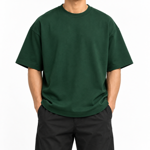 Camiseta de algodón 100% personalizada, de corte holgado con hombros caídos, estilo vintage, lavado a la piedra, talla grande, hip hop, antiarrugas - Product Image 1