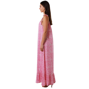 Vestido largo informal de verano con estampado floral para mujer - Product Image 2