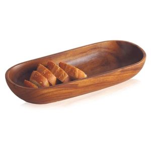 Premium Handmade <b>Wood</b> <b>Round</b> Classic Design Dishwasher Safe Durable Serving Plate AZ ENTERPRISES AZE-486 - Product Image 2