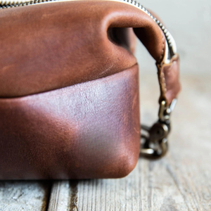 Genuine Leather Men's Toiletry Bag, <b>Shaving</b> <b>Kit</b> for Men, Dopp <b>Kit</b> for Men Real Leather Dopp <b>Kit</b> Personalized Men's Toiletry Bag. - Product Image 2